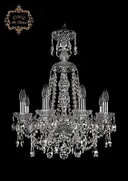 Люстра подвесная хрустальная 11.25.8.165.XL-62.Cr.Sp Bohemia Art Classic прозрачная на 8 ламп, основание хром в стиле классический Люстра подвесная хрустальная 11.25.8.165.XL-62.Cr.Sp Bohemia Art Classic прозрачная на 8 ламп, основание хром в стиле классический