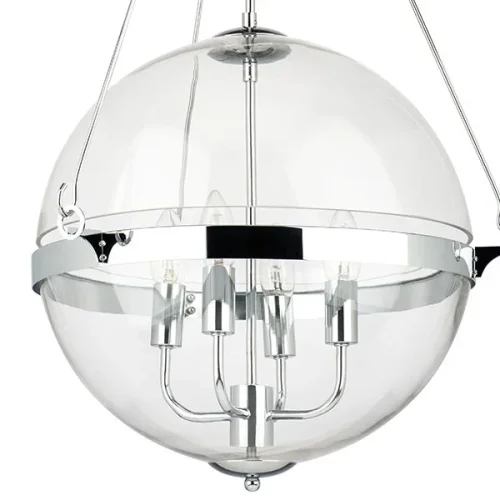 Светильник подвесной Modena 816044 Lightstar прозрачный 4 лампы, основание хром в стиле современный арт-деко шар фото 3