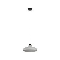 Светильник подвесной Matlock 43825 Eglo серый 1 лампа, основание чёрное в стиле современный лофт 