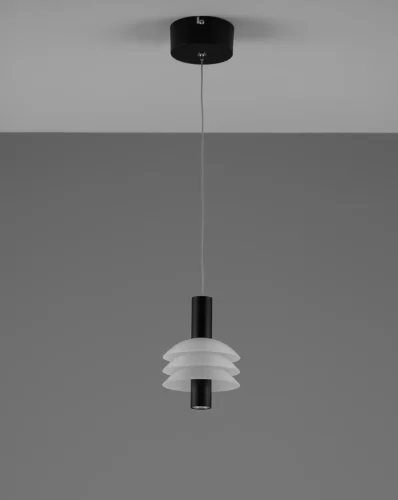 Светильник подвесной LED Sylv V10876-PL Moderli белый 1 лампа, основание чёрное в стиле современный  фото 2