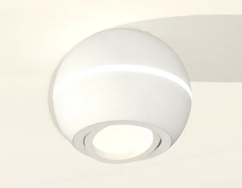 Светильник накладной Techno spot XS1101020 Ambrella light белый 1 лампа, основание белое в стиле современный круглый фото 2
