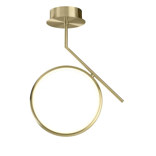 Светильник потолочный LED Olimpia 6584 Mantra матовый золото 1 лампа, основание матовое золото в стиле современный кольца