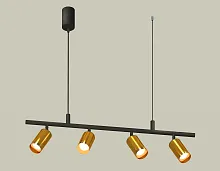 Светильник подвесной XB9002330 Ambrella light золотой чёрный 4 лампы, основание чёрное в стиле хай-тек современный 