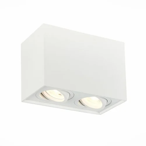 Светильник накладной Quadrus ST109.507.02 ST-Luce белый 2 лампы, основание белое в стиле хай-тек современный прямоугольный