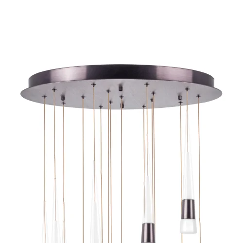 Люстра каскадная LED Cone 757161 Lightstar прозрачная на 1 , основание коричневое бронзовое в стиле арт-деко современный  фото 3