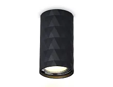 Светильник накладной TN213183 Ambrella light чёрный 1 лампа, основание чёрное в стиле хай-тек современный круглый