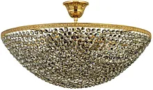 Люстра потолочная хрустальная Stella E 1.3.50.506 G Arti Lampadari прозрачная на 6 ламп, основание золотое в стиле классический 