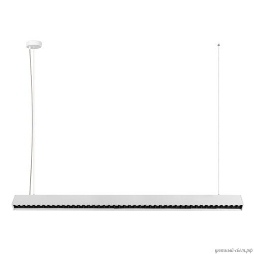 Светильник подвесной LED Vim 10318/B White LOFT IT белый 1 лампа, основание белое в стиле современный хай-тек линейный