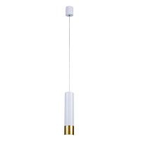 Светильник подвесной Pendenti 2005-1P Favourite белый 1 лампа, основание белое в стиле современный трубочки