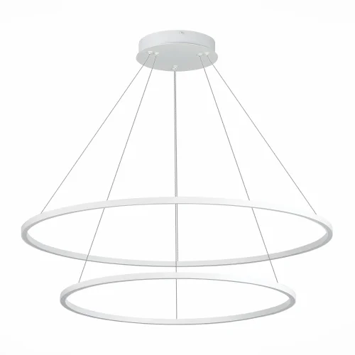 Светильник подвесной LED St605 Down ST605.543.91 ST-Luce белый 1 лампа, основание белое в стиле хай-тек кольца фото 2