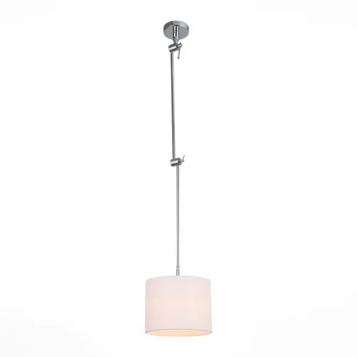 Светильник подвесной MARCIA SL460.102.01 St-Luce белый 1 лампа, основание хром в стиле современный  фото 3