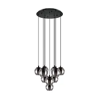 Светильник подвесной Ariscani 98654 Eglo чёрный 10 ламп, основание чёрное в стиле современный 