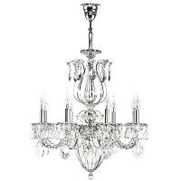 Люстра подвесная Schon 790114 Lightstar прозрачная на 11 ламп, основание серебряное в стиле арт-деко Люстра подвесная Schon 790114 Lightstar прозрачная на 11 ламп, основание серебряное в стиле арт-деко