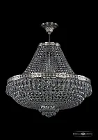 Люстра потолочная хрустальная 19271/H1/55IV Ni Bohemia Ivele Crystal прозрачная на 12 ламп, основание никель в стиле классический sp