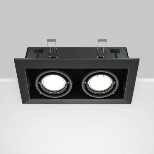 Светильник карданный Metal DL008-2-02-B Maytoni чёрный 2 лампы, основание чёрное в стиле современный  фото 6