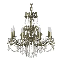 Люстра хрустальная подвесная Sorrento E 1.1.8.600 A Dio D'Arte без плафона на 8 ламп, основание античное бронза бронзовое в стиле классический Люстра хрустальная подвесная Sorrento E 1.1.8.600 A Dio D'Arte без плафона на 8 ламп, основание античное бронза бронзовое в стиле классический
