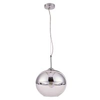 Светильник подвесной Wave A7763SP-1CC Arte Lamp прозрачный хром 1 лампа, основание хром в стиле современный шар