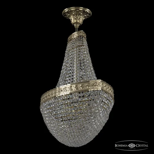 Люстра потолочная хрустальная 19323/H1/70IV G Bohemia Ivele Crystal прозрачная на 12 ламп, основание золотое в стиле классический sp фото 2