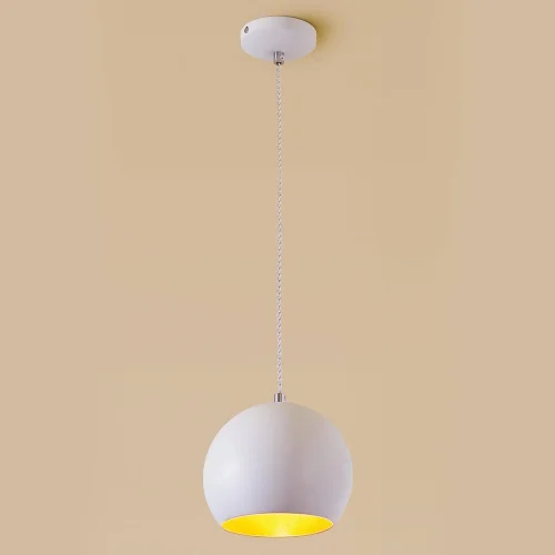 Светильник подвесной Оми CL945110 Citilux белый 1 лампа, основание белое в стиле современный шар фото 3