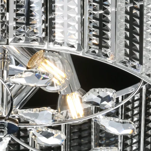 Люстра подвесная Аделард 642016105 MW-Light прозрачная на 5 ламп, основание хром в стиле классический современный  фото 4