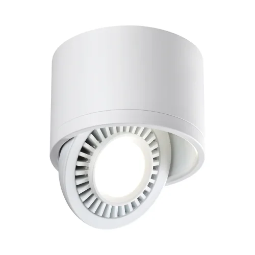 Светильник накладной LED Gesso 358811 Novotech белый 1 лампа, основание белое в стиле современный круглый фото 5