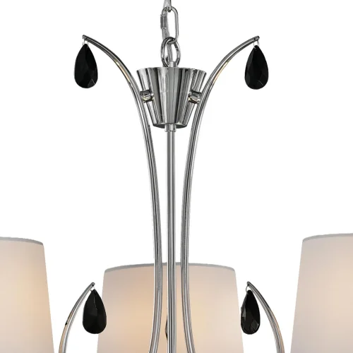 Люстра подвесная ANDREA 6315 Mantra белая на 3 лампы, основание хром в стиле современный  фото 5