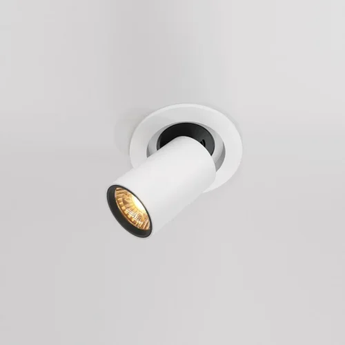 Светильник точечный LED Hidden DL045-01-10W3K-W Maytoni белый 1 лампа, основание белое в стиле хай-тек современный  фото 3