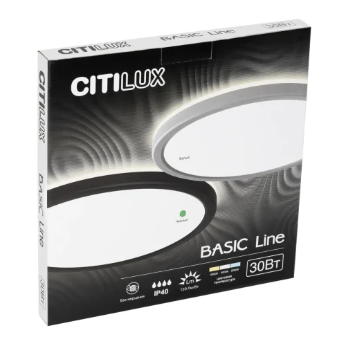 Светильник потолочный LED Basic Line CL738321VL Citilux белый 1 лампа, основание чёрное в стиле современный хай-тек  фото 7