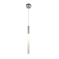 Светильник подвесной LED Tibia 2216-1P Favourite прозрачный 1 лампа, основание серебряное в стиле современный трубочки