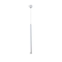 Светильник подвесной LED Siento V2320-PL Moderli белый 1 лампа, основание белое в стиле минимализм трубочки