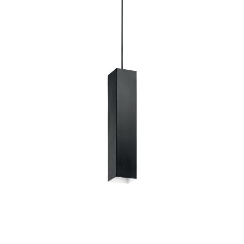 Светильник подвесной SKY SP1 NERO Ideal Lux чёрный 1 лампа, основание чёрное в стиле модерн трубочки