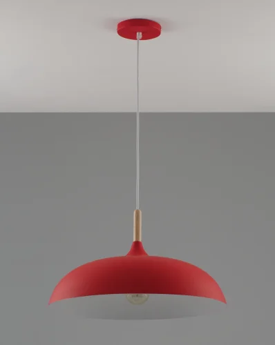 Светильник подвесной Hygo V10652-1P Moderli красный 1 лампа, основание красное в стиле современный скандинавский лофт  фото 2