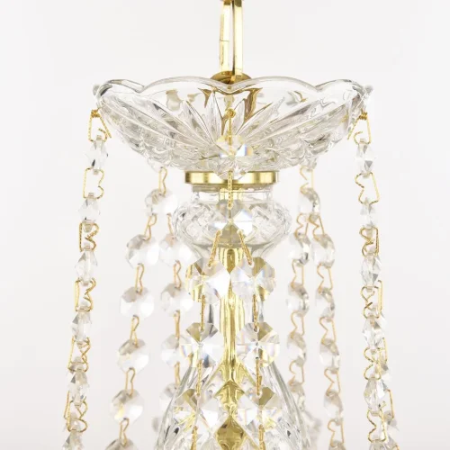 Люстра подвесная 1402/5/141/h-60 G Bohemia Ivele Crystal без плафона на 5 ламп, основание прозрачное золотое в стиле классический sp фото 6