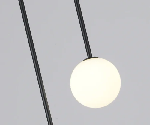 Светильник подвесной Ирэн 09488-2,19 Kink Light белый 2 лампы, основание чёрное в стиле лофт современный шар фото 3