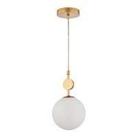 Светильник подвесной Absolute 2928-1P Favourite белый 1 лампа, основание золотое в стиле современный 