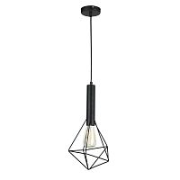 Светильник подвесной лофт Spider T021-01-B Maytoni чёрный 1 лампа, основание чёрное в стиле современный 