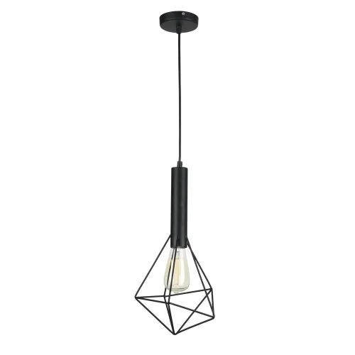 Светильник подвесной лофт Spider T021-01-B Maytoni чёрный 1 лампа, основание чёрное в стиле современный 