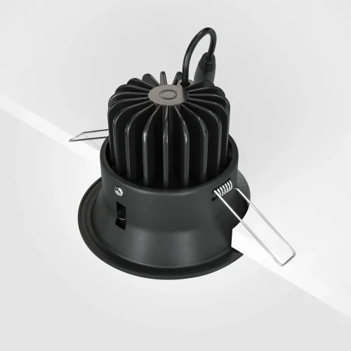 Светильник точечный LED Zoom DL031-2-L12B Maytoni чёрный 1 лампа, основание чёрное в стиле современный  фото 7