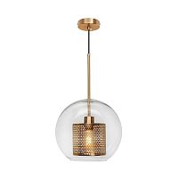 Светильник подвесной LOFT2566-C LOFT IT бронзовый прозрачный 1 лампа, основание бронзовое в стиле современный лофт шар