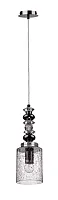Светильник подвесной MATEO SP1 Crystal Lux прозрачный 1 лампа, основание хром в стиле современный 