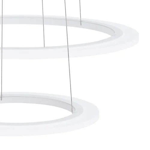 Светильник подвесной LED PENAFORTE 39273 Eglo белый 1 лампа, основание белое в стиле классический современный хай-тек кольца фото 3