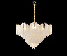 Люстра подвесная Грай 07310-21,33 Kink Light прозрачная на 21 лампа, основание золотое в стиле современный классический 