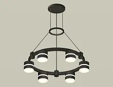 Светильник подвесной XR92051202 Ambrella light чёрный 6 ламп, основание чёрное в стиле хай-тек современный 