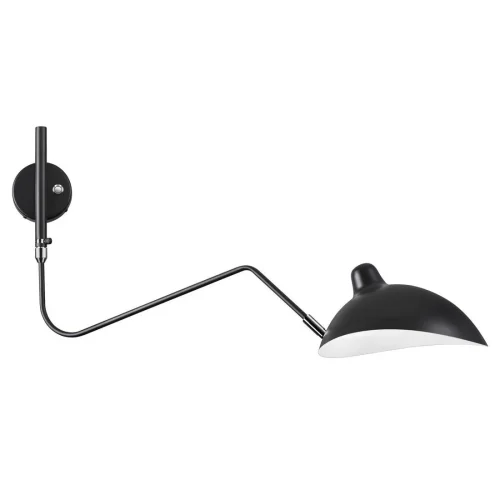 Бра с выключателем Kerbi 4831/1W Odeon Light чёрный на 1 лампа, основание чёрное в стиле лофт современный  фото 2