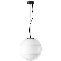Светильник подвесной Dissimo 803117 Lightstar белый 1 лампа, основание чёрное в стиле современный шар