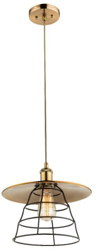 Светильник подвесной лофт 15086H Globo бронзовый античный бронза 1 лампа, основание античное бронза в стиле лофт 