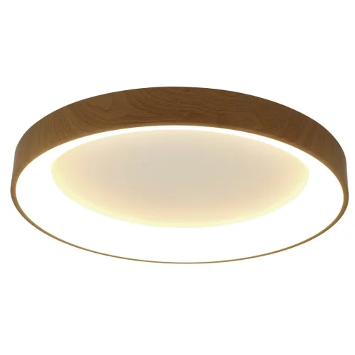 Люстра потолочная LED с пультом Niseko 8587 Mantra бежевая коричневая на 1 лампа, основание коричневое бежевое в стиле современный хай-тек с пультом фото 2