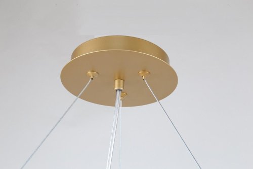 Люстра подвесная Ginkoa 4080-10P Favourite золотая на 10 ламп, основание золотое в стиле современный флористика  фото 8