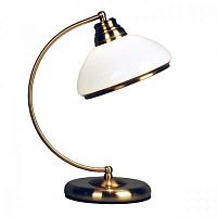 Настольная лампа CL401813 Citilux белая 1 лампа, основание бронзовое жёлтое металл в стиле современный 