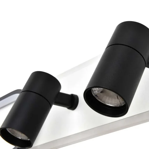 Светильник потолочный LED с пультом Planar 4076-2C Favourite чёрный 1 лампа, основание белое в стиле хай-тек с пультом фото 6